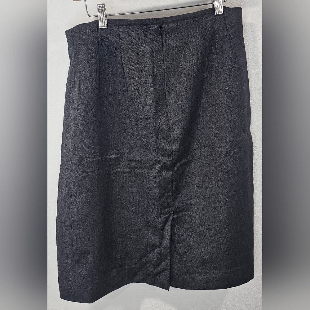 St Michael From Marks and Spencer Gray Wool Mini Skirt Size UK 18 US 14 - Picture 2 of 11
